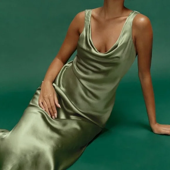 NWT Reformation Bryn Silk Dress - Picture 6 of 9